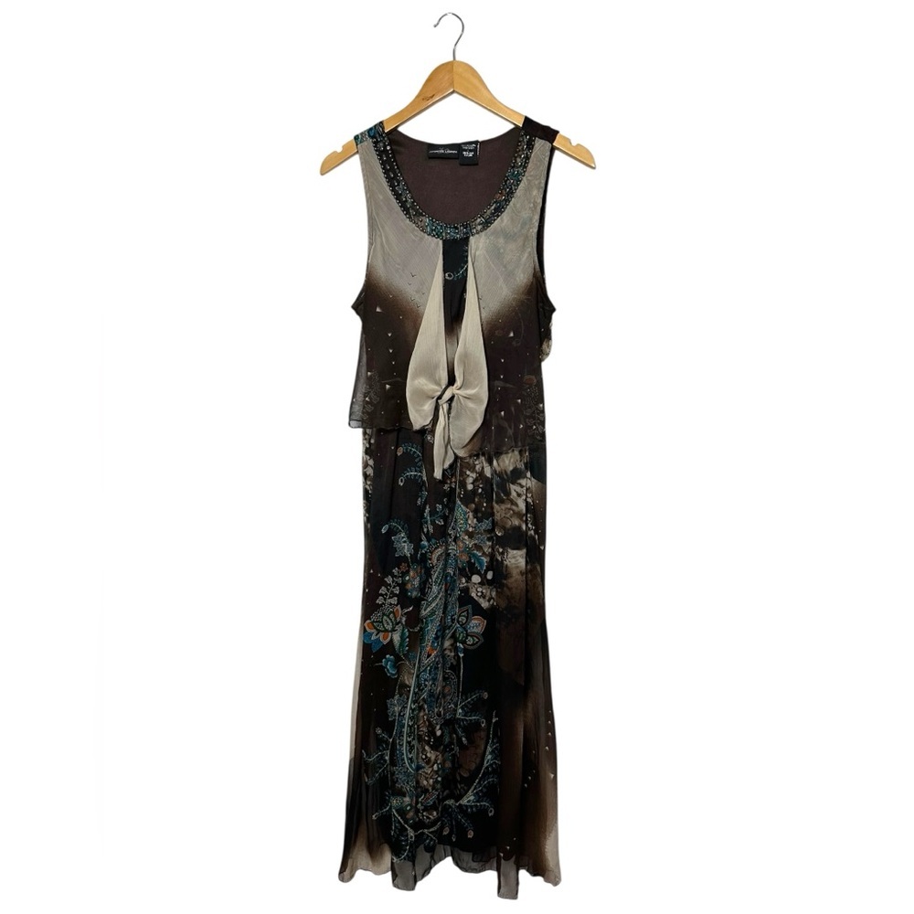 Vintage Fairy Grunge Unique Birds Of Paradise Bohemian Maxi Dress | Size Large